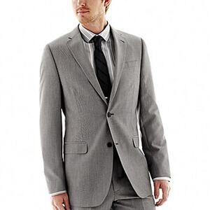 J. Ferrar End on End Suit Jacket Sport Coat Blazer Jacket Men's Size 40L